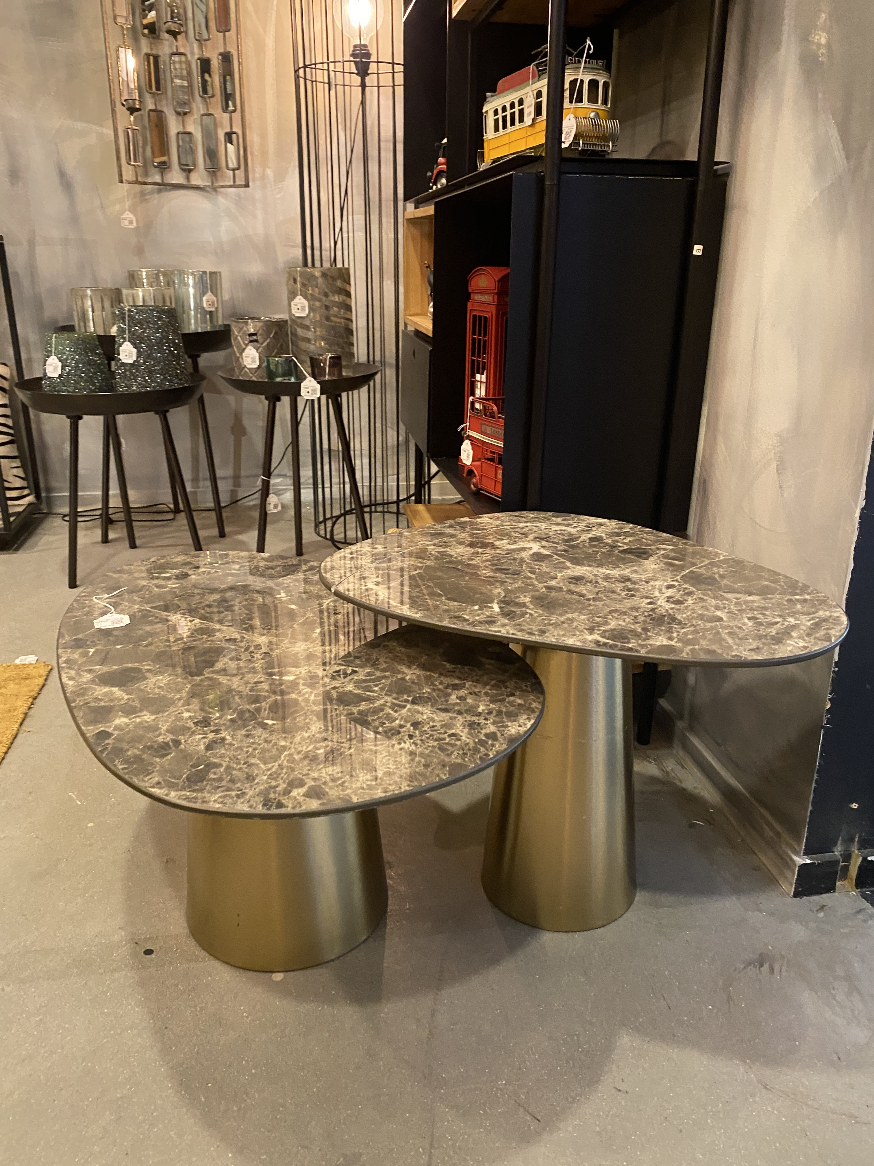 Nesting coffee tables design loft style J-Line@ LIVING-shop online store