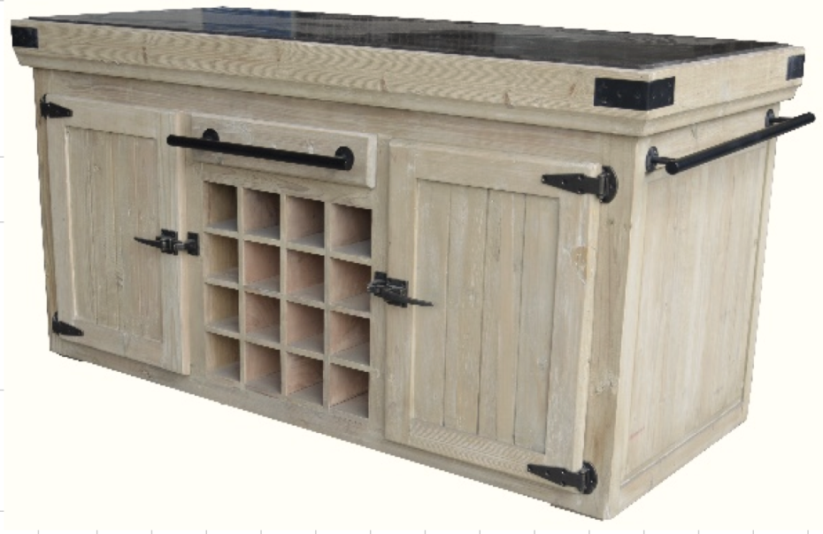 landelijke-stijl-keukeneiland-keukenblok-met-wijnrek