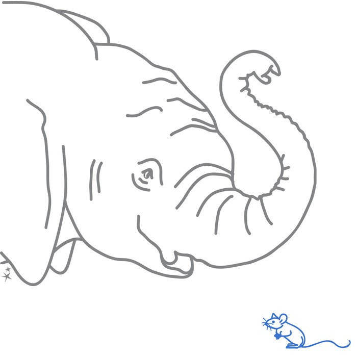 grote-muursticker-olifant-en-blauwe-muis-mimi-lou