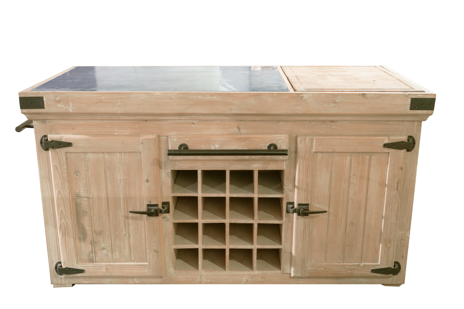 landelijke-stijl-keukeneiland-keukenblok-met-wijnrek