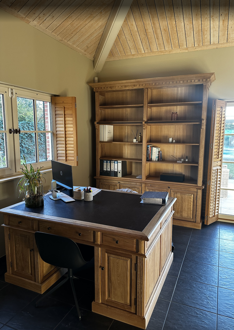 eiken-bibliotheekkast-met-ladder