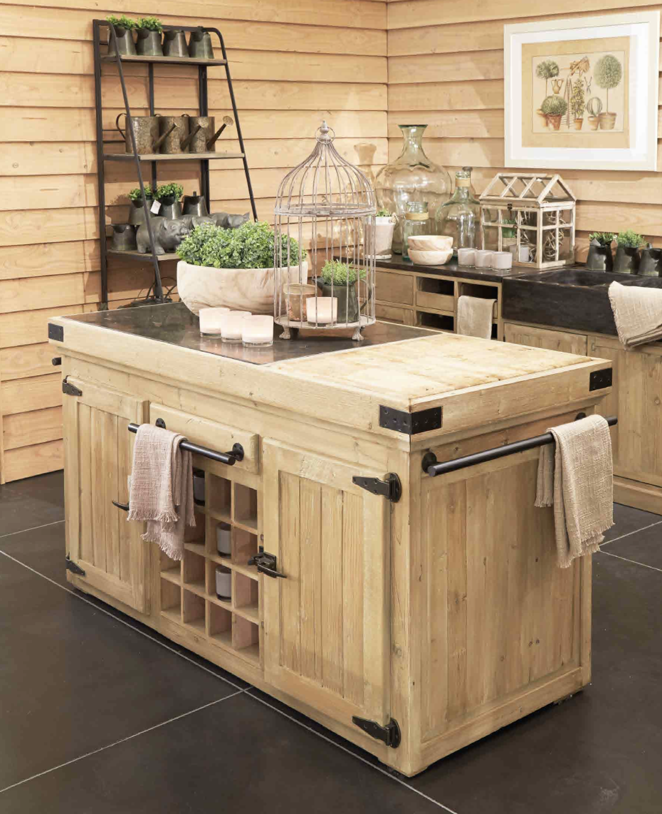 landelijke-stijl-keukeneiland-keukenblok-met-wijnrek